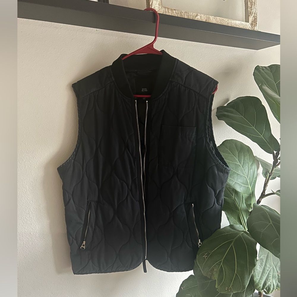 Lined and padded 100% Cotton Vest, River Island